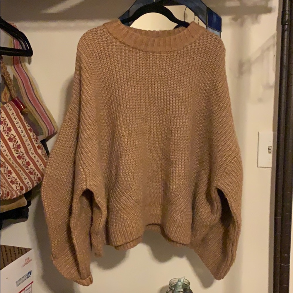 Eloquii Knit Oversized Pullover Sweater